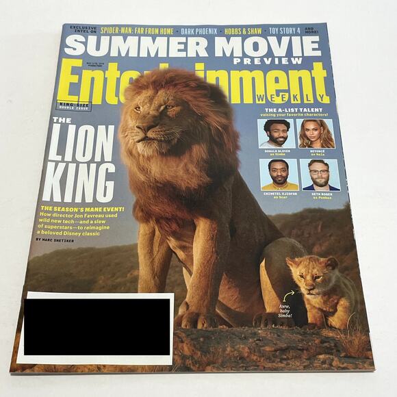 Entertainment Weekly May 3/10 2019 The Lion King Summer Movie Preview EW - Picture 1 of 14